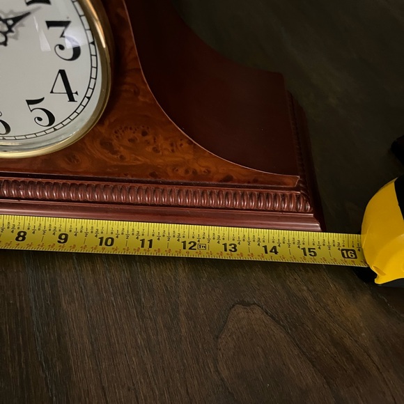 New London mantle clock, battery operated, Quartz - Picture 6 of 6